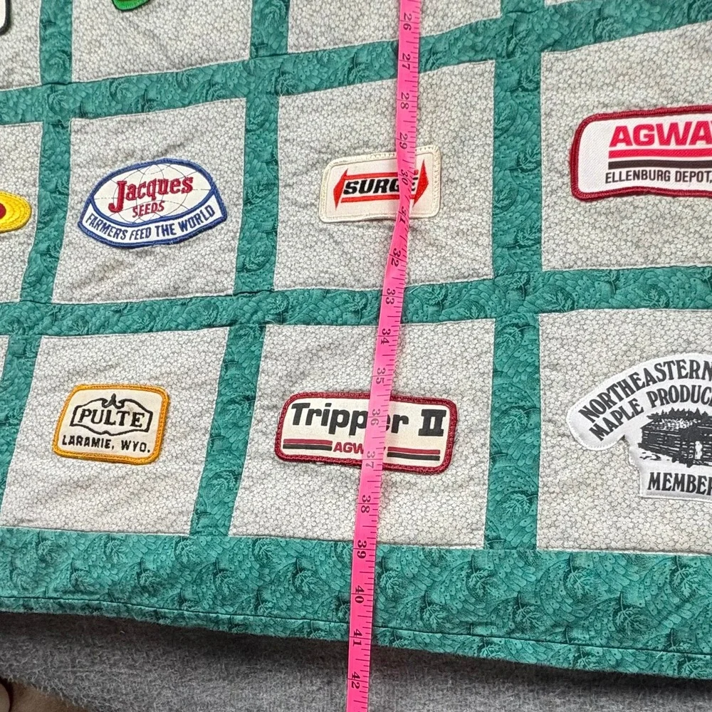 Vtg. Logo Quilt Green Border Military, Auto, Farm, Business, Advertising Patches